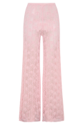 Glinda Crochet Trousers in Baby Pink – Chic&Drifts