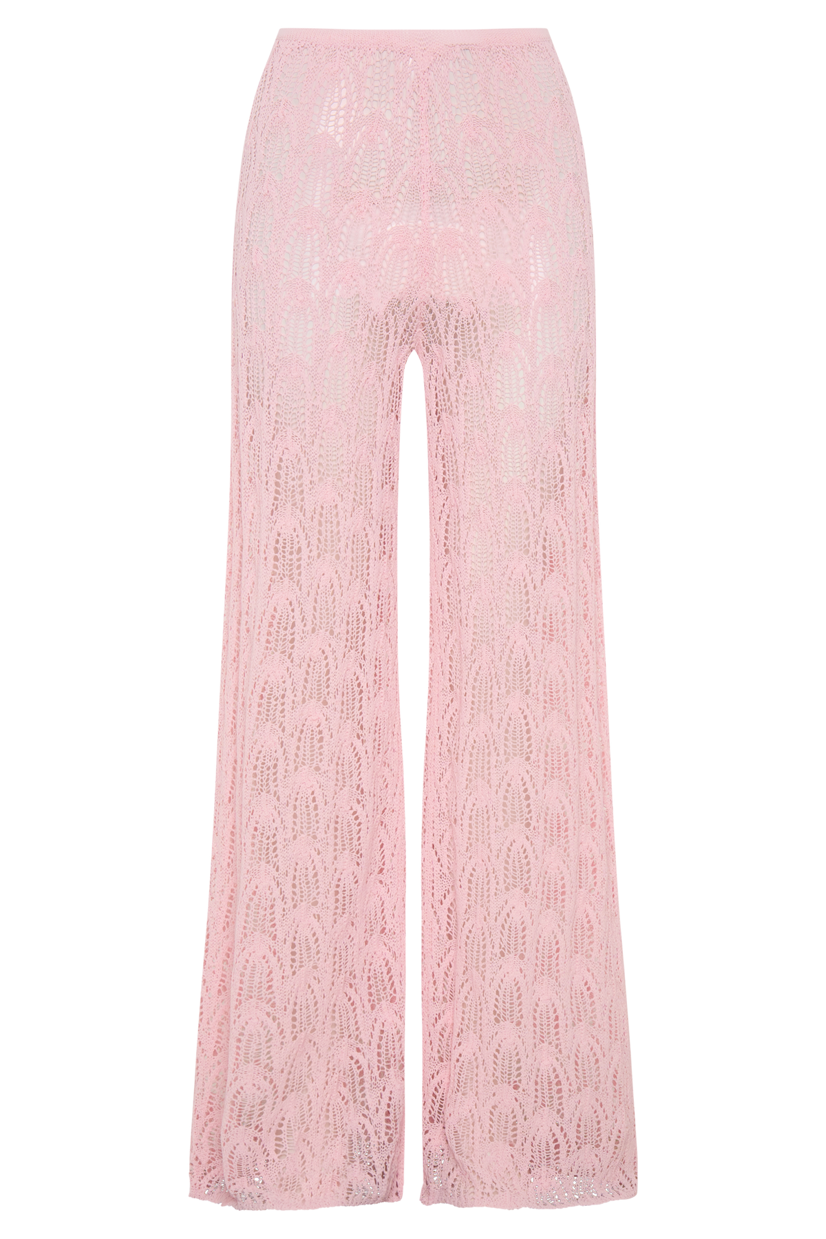 Glinda Crochet Trousers in Baby Pink – Chic&Drifts