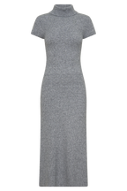 Goldie High Neck Knit Midi Dress in Grey Marle – Chic&Drifts