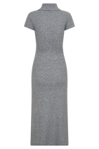 Goldie High Neck Knit Midi Dress in Grey Marle – Chic&Drifts