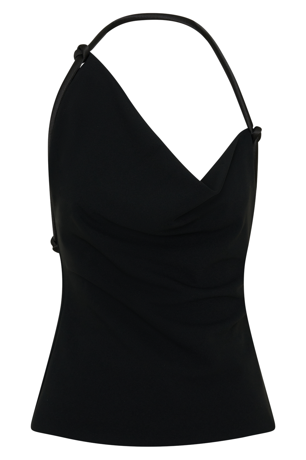 Gracie Halter Neck Asymmetrical Top in Black – Chic&Drifts