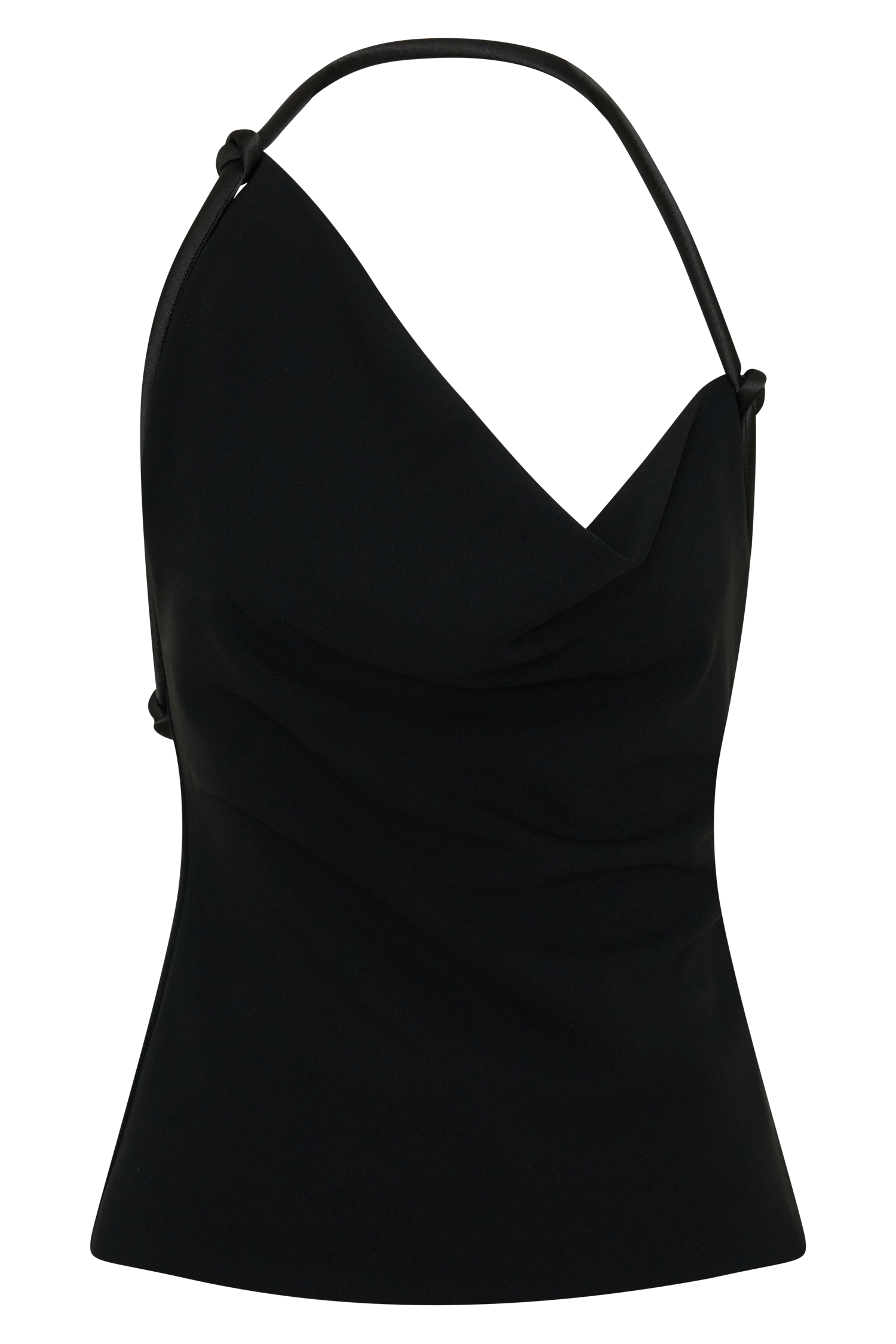Gracie Halter Neck Asymmetrical Top in Black – Chic&Drifts