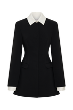 Gretchen Suiting Mini Dress in Black – Chic&Drifts