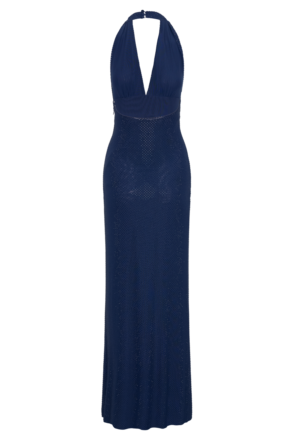 Harriet Halter Neck Diamante Maxi Dress in Navy – Chic&Drifts