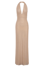 Harriet Halter Neck Diamante Maxi Dress in Navy – Chic&Drifts