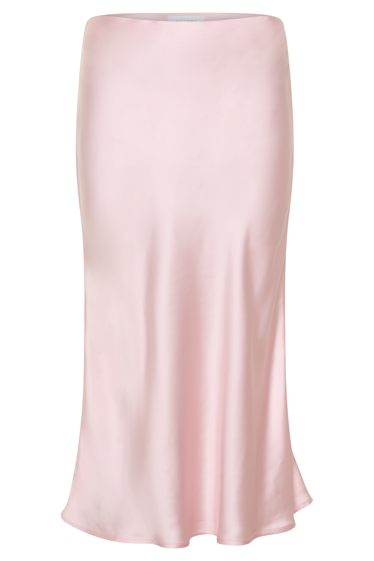 Hattie Satin Midi Skirt in Pale Pink – Chic&Drifts