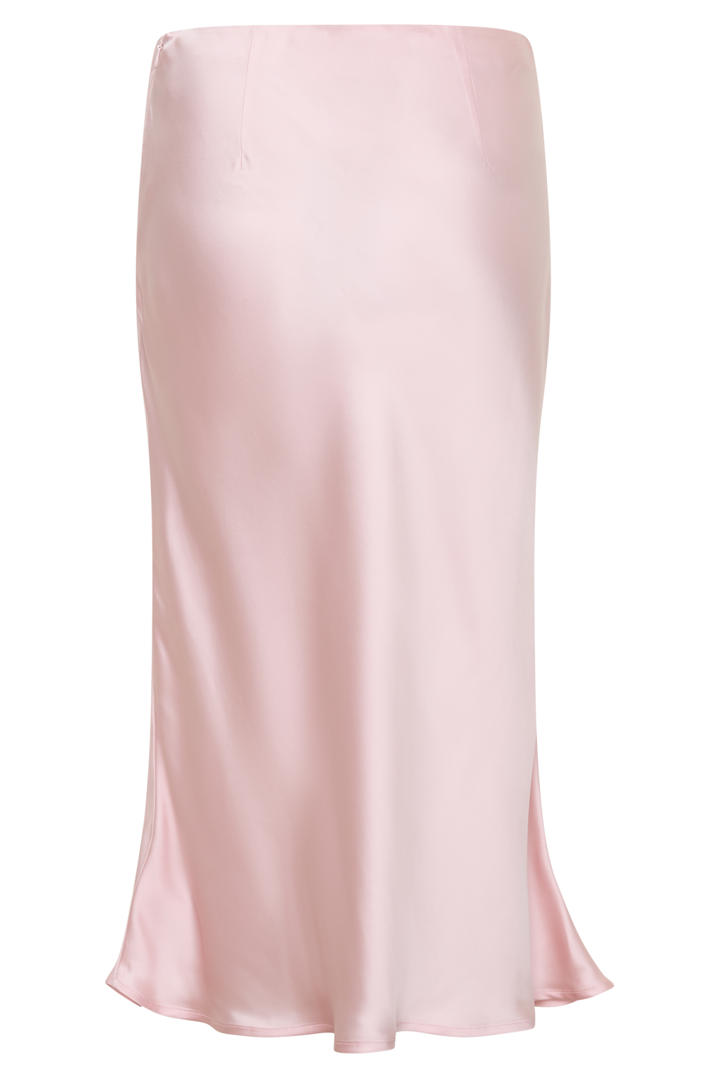 Hattie Satin Midi Skirt in Pale Pink – Chic&Drifts
