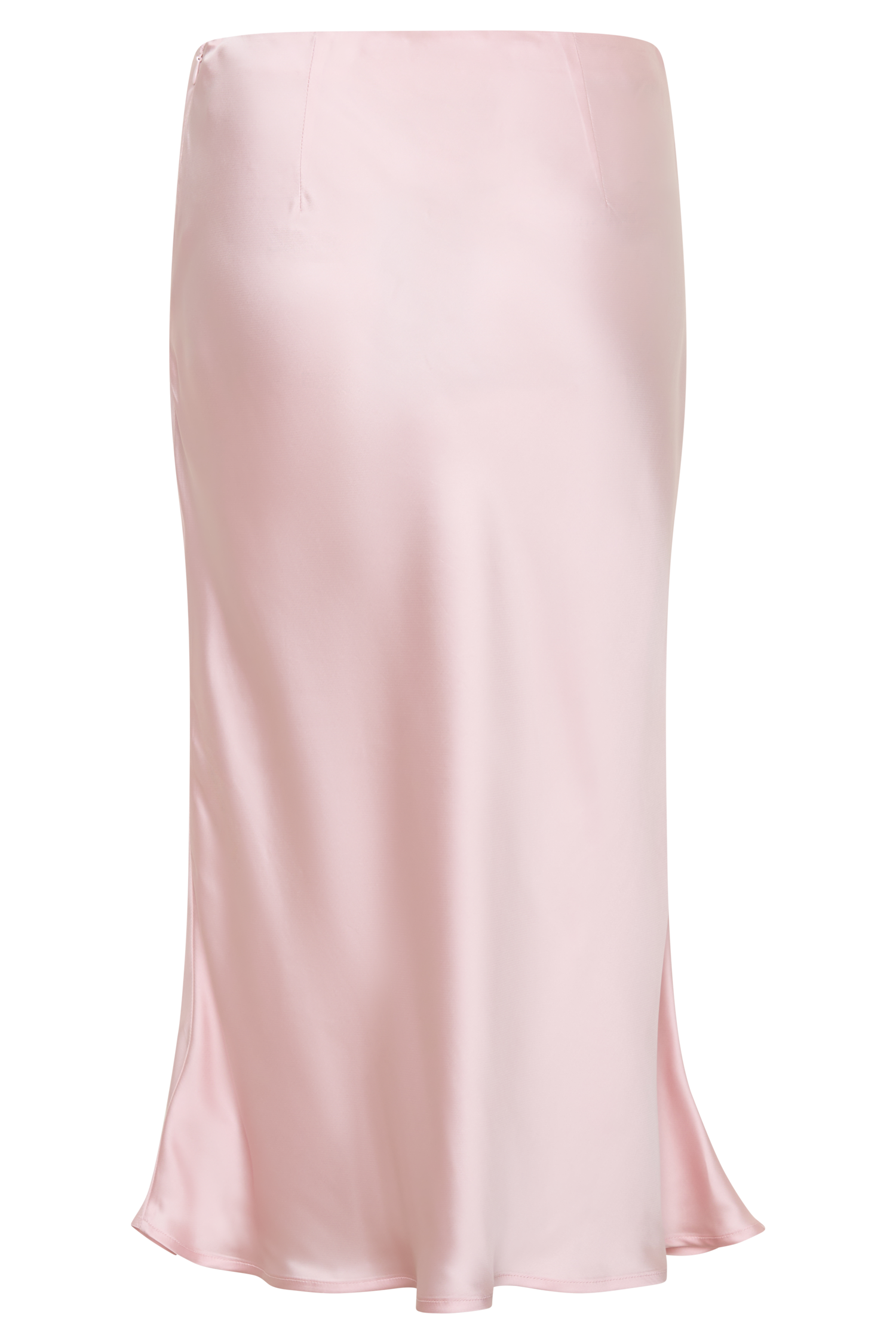 Hattie Satin Midi Skirt in Pale Pink – Chic&Drifts