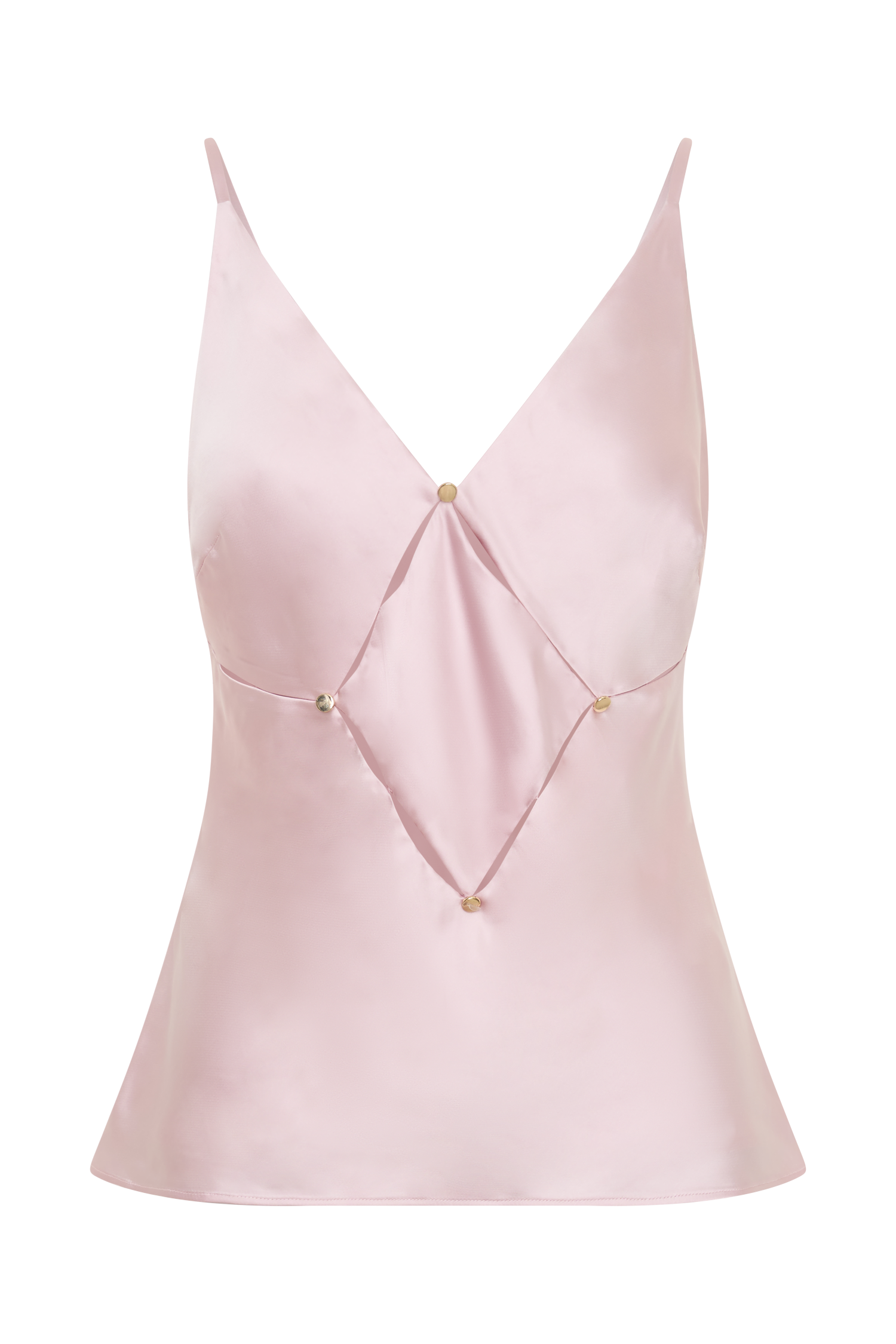 Hattie Satin Sleeveless Top in Pale Pink – Chic&Drifts