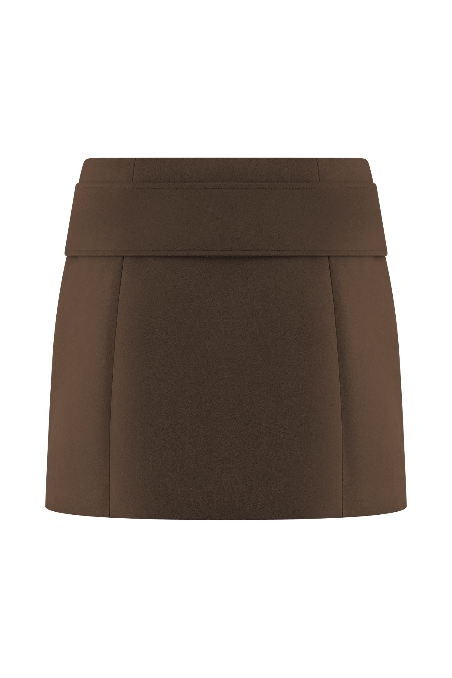 Hayes Faux Suede Belted Mini Skirt in Chocolate – Chic&Drifts