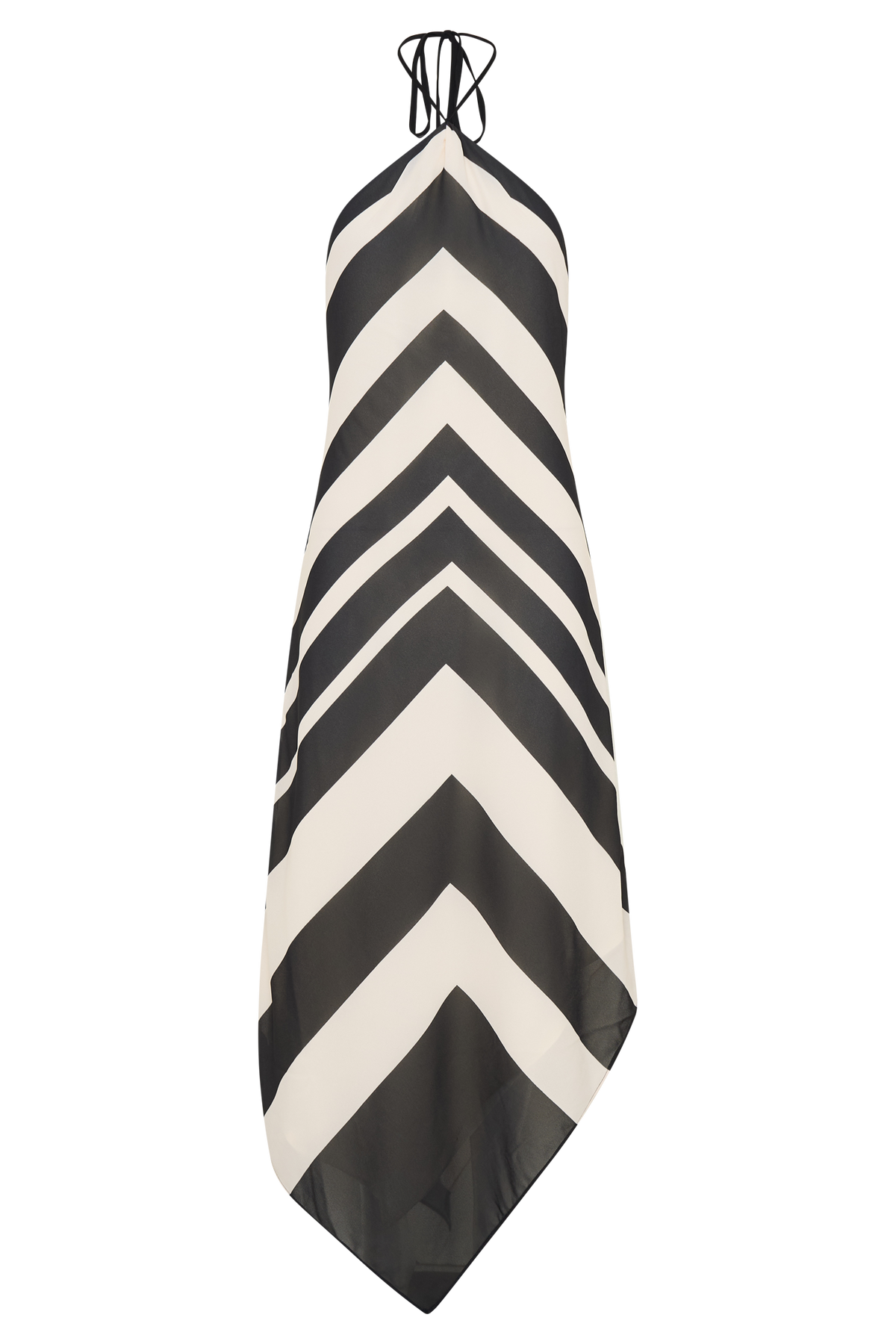 Hope Satin Halter Midi Dress in Black/White – Chic&Drifts