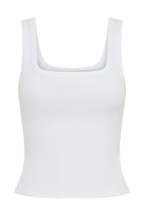Ismay Square Neck Tank in White – Chic&Drifts