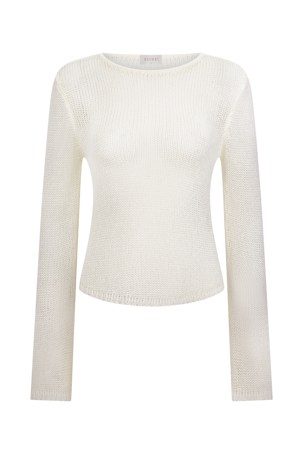 Isabella Long Sleeve Knit Top in White – Chic&Drifts