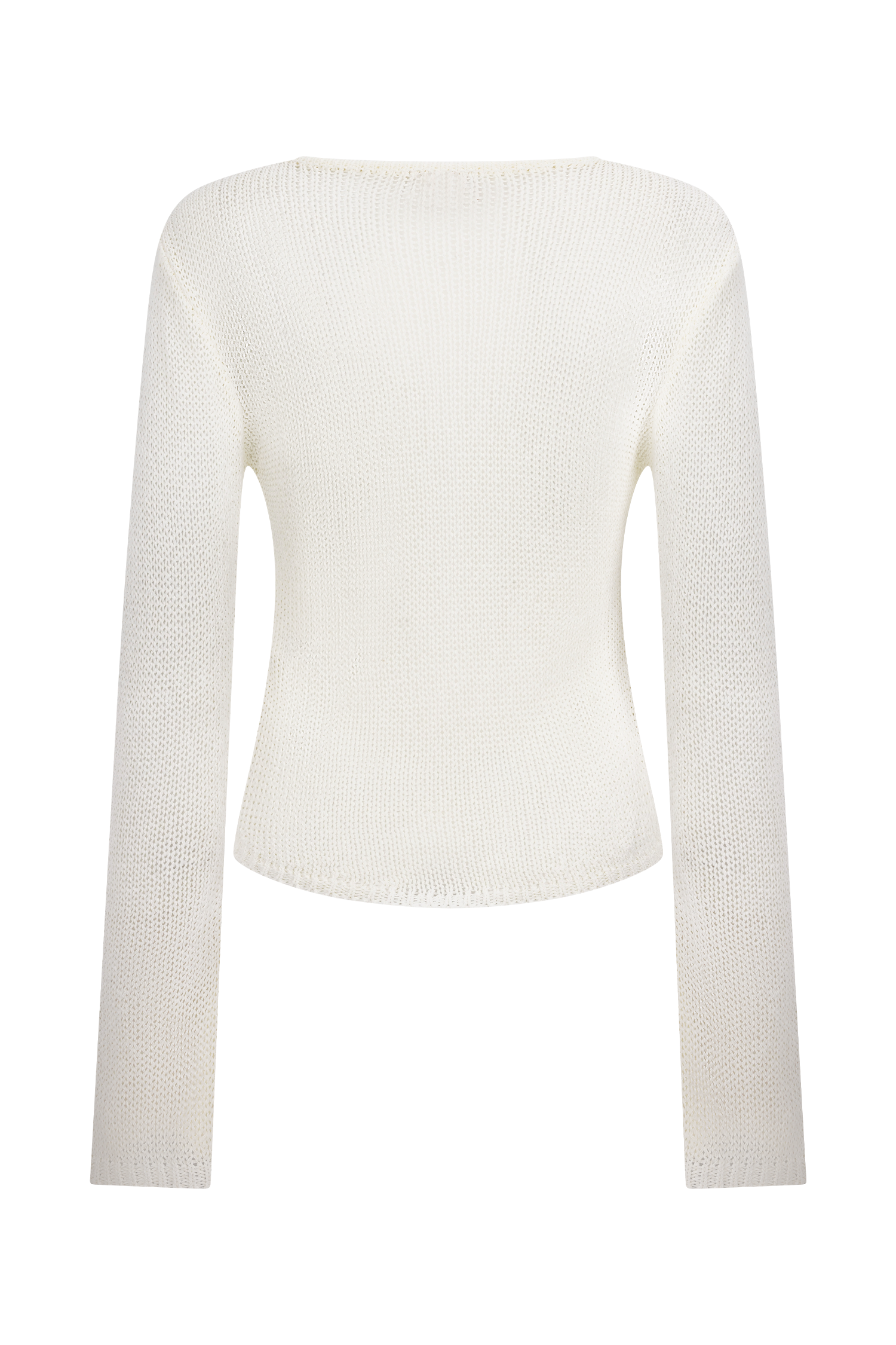 Isabella Long Sleeve Knit Top in White – Chic&Drifts