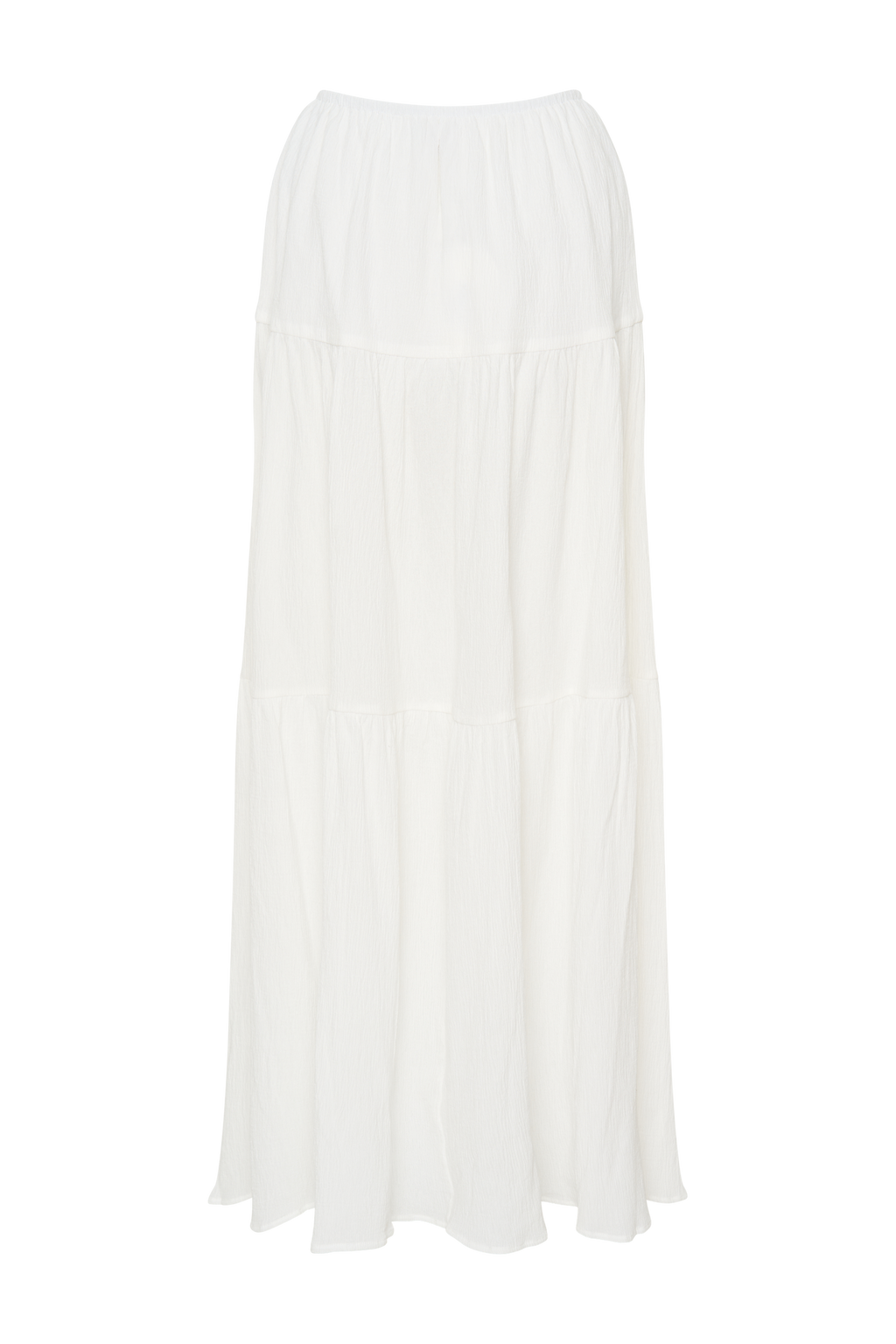 Jacinda Cotton Maxi Skirt in White – Chic&Drifts