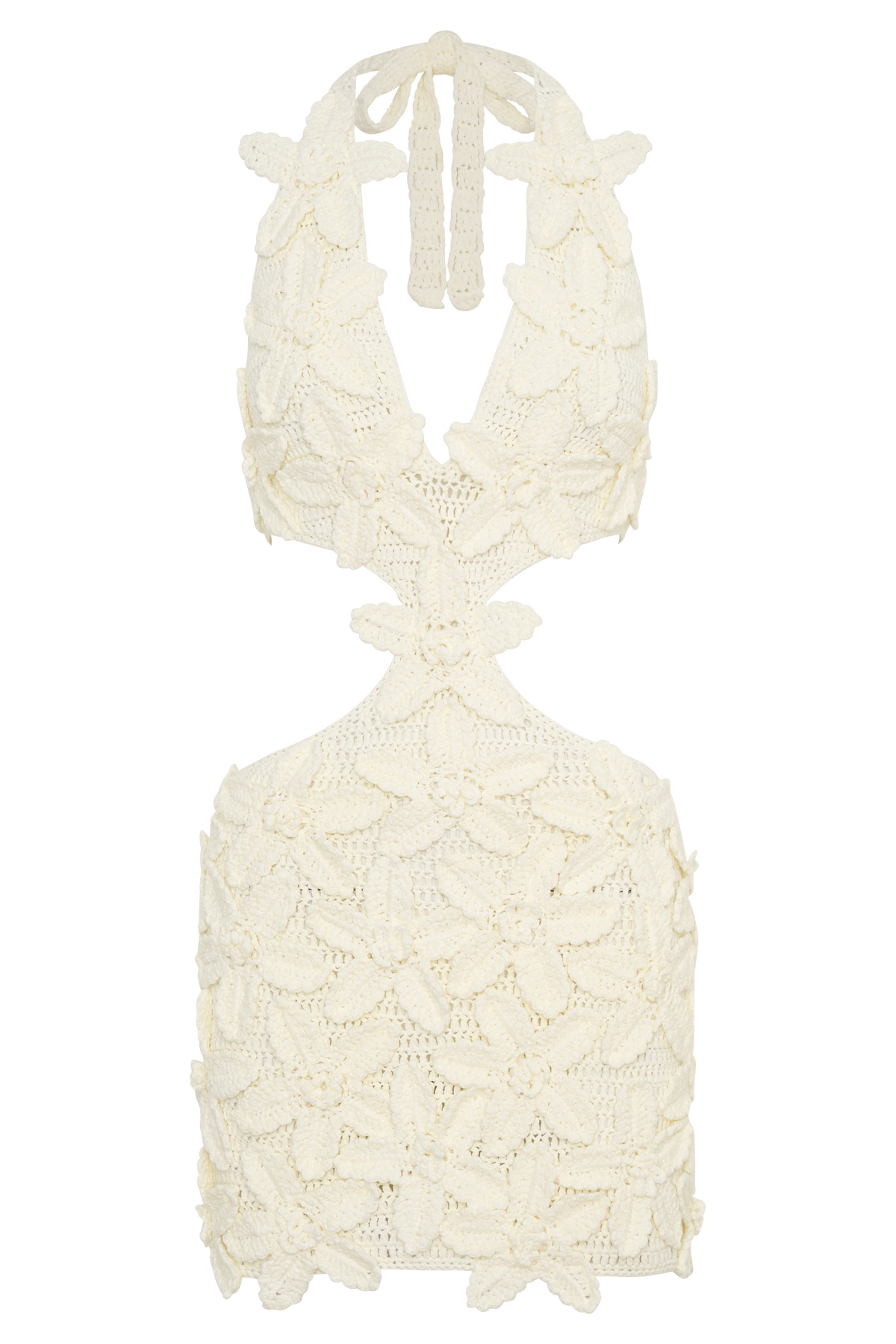 Jaylene Floral Crochet Mini Dress