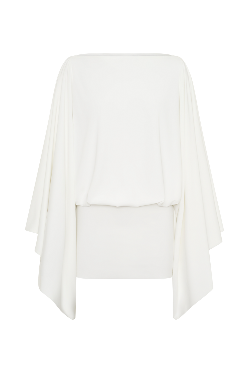 Jessy Draped Mini Dress in Ivory – Chic&Drifts