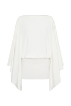 Jessy Draped Mini Dress in Ivory – Chic&Drifts
