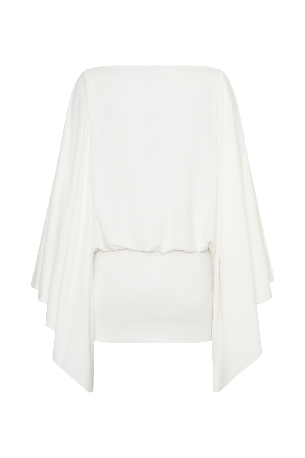Jessy Draped Mini Dress in Ivory – Chic&Drifts