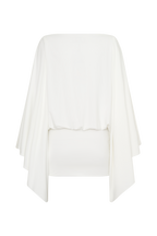 Jessy Draped Mini Dress in Ivory – Chic&Drifts