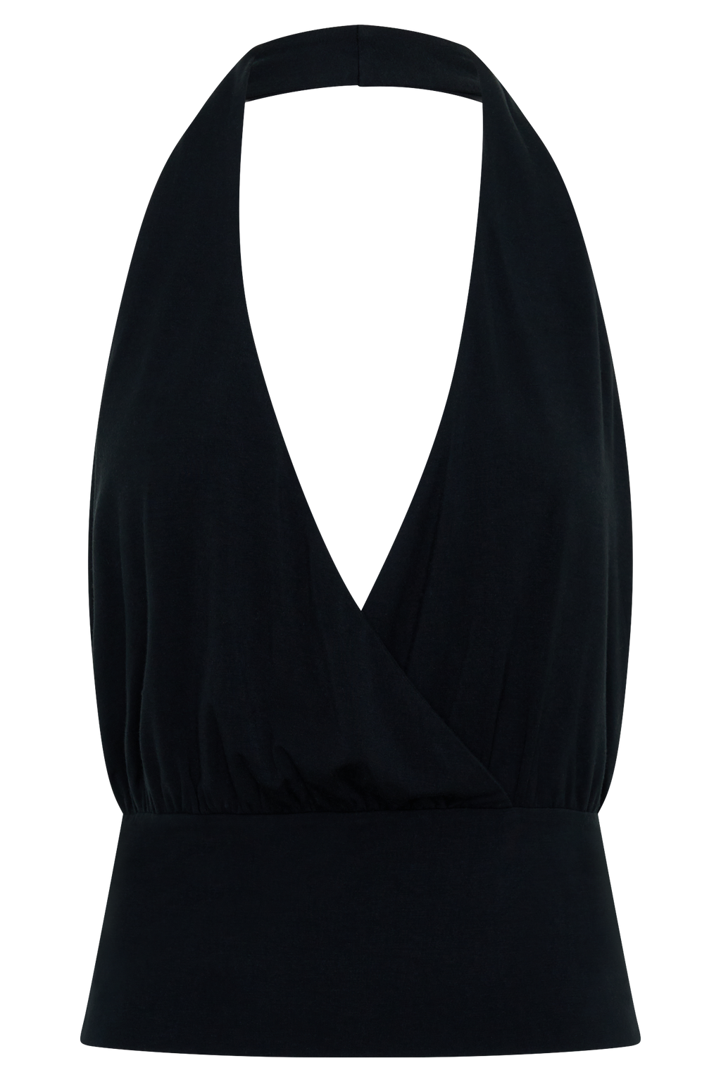 Jina Draped Halter Top in Black – Chic&Drifts