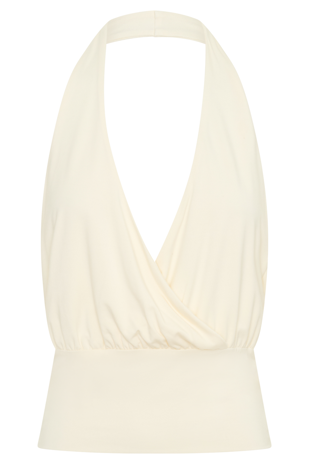Jina Draped Halter Top in Ivory – Chic&Drifts