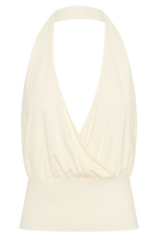Jina Draped Halter Top in Ivory – Chic&Drifts
