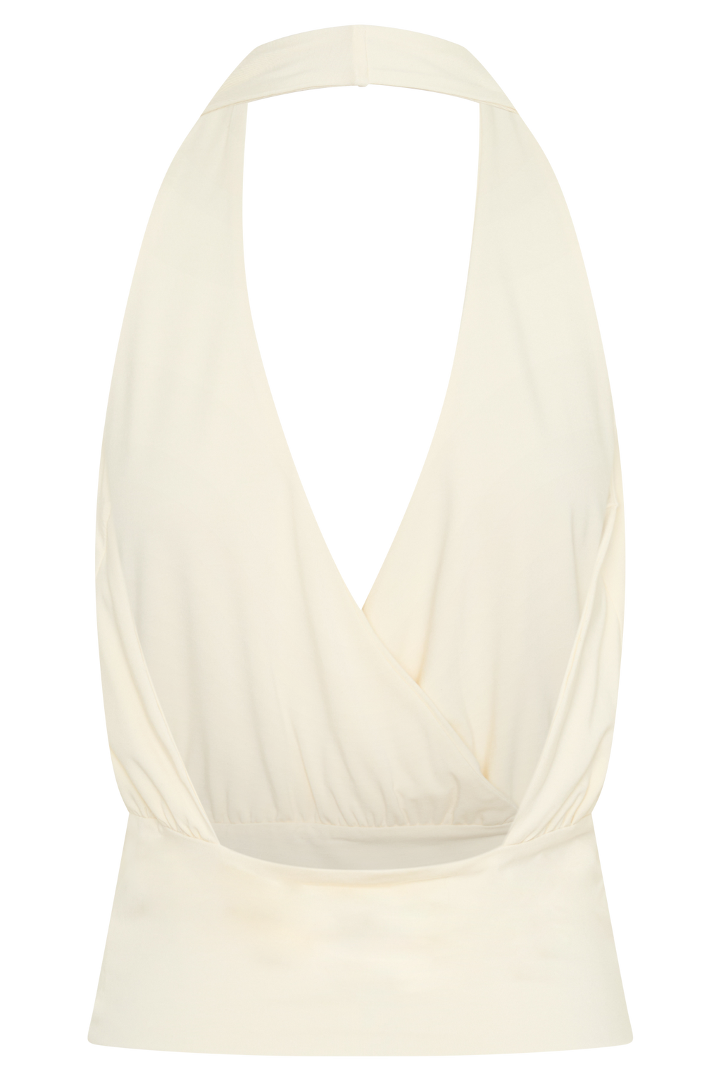 Jina Draped Halter Top in Ivory – Chic&Drifts