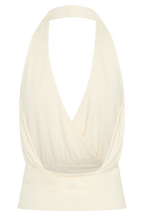 Jina Draped Halter Top in Ivory – Chic&Drifts