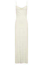 Joni Cowl Maxi Dress in Ivory – Chic&Drifts