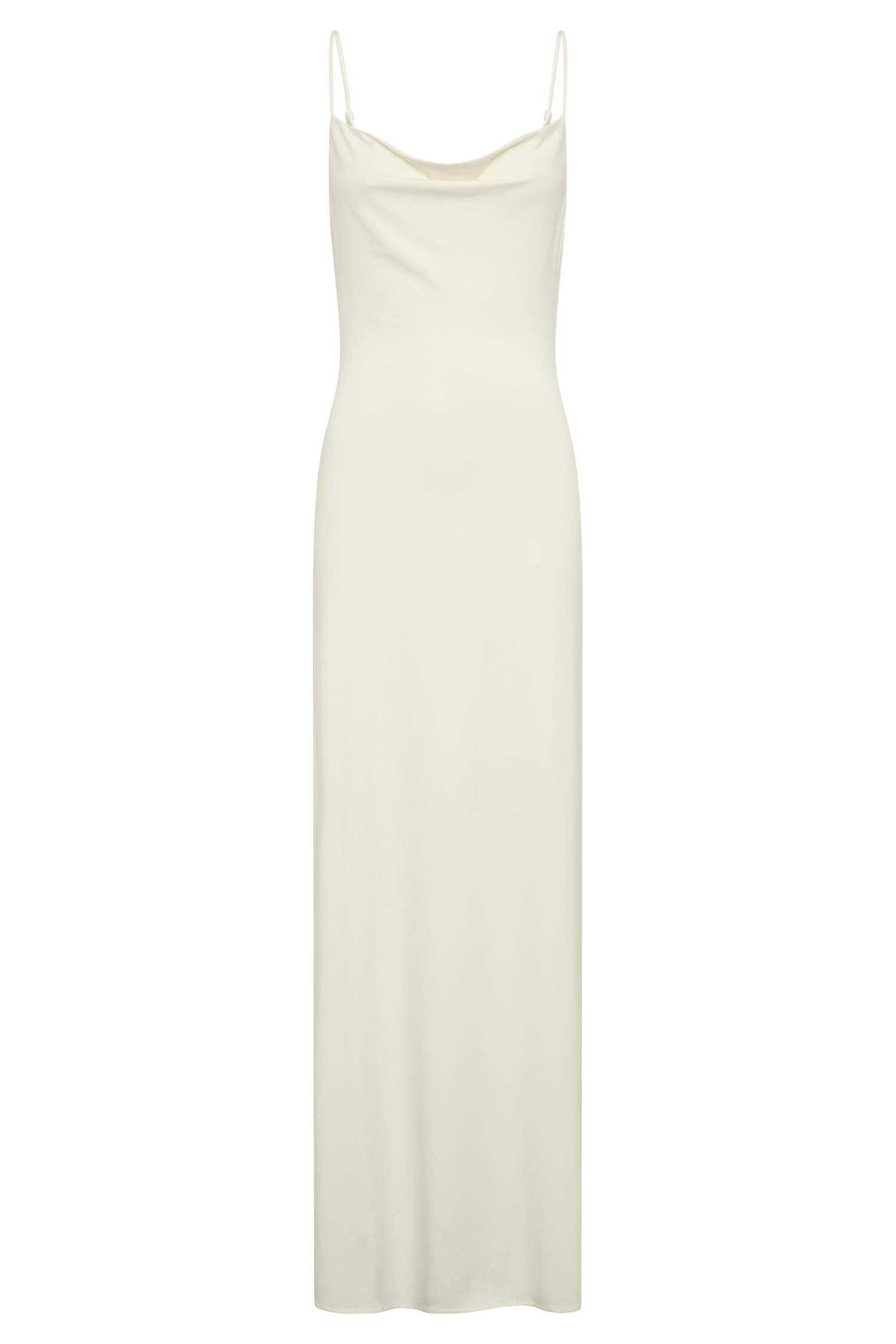 Joni Cowl Maxi Dress in Ivory – Chic&Drifts