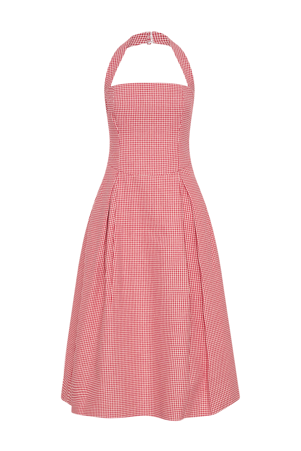 Juana Halter Midi Dress in Red Gingham – Chic&Drifts