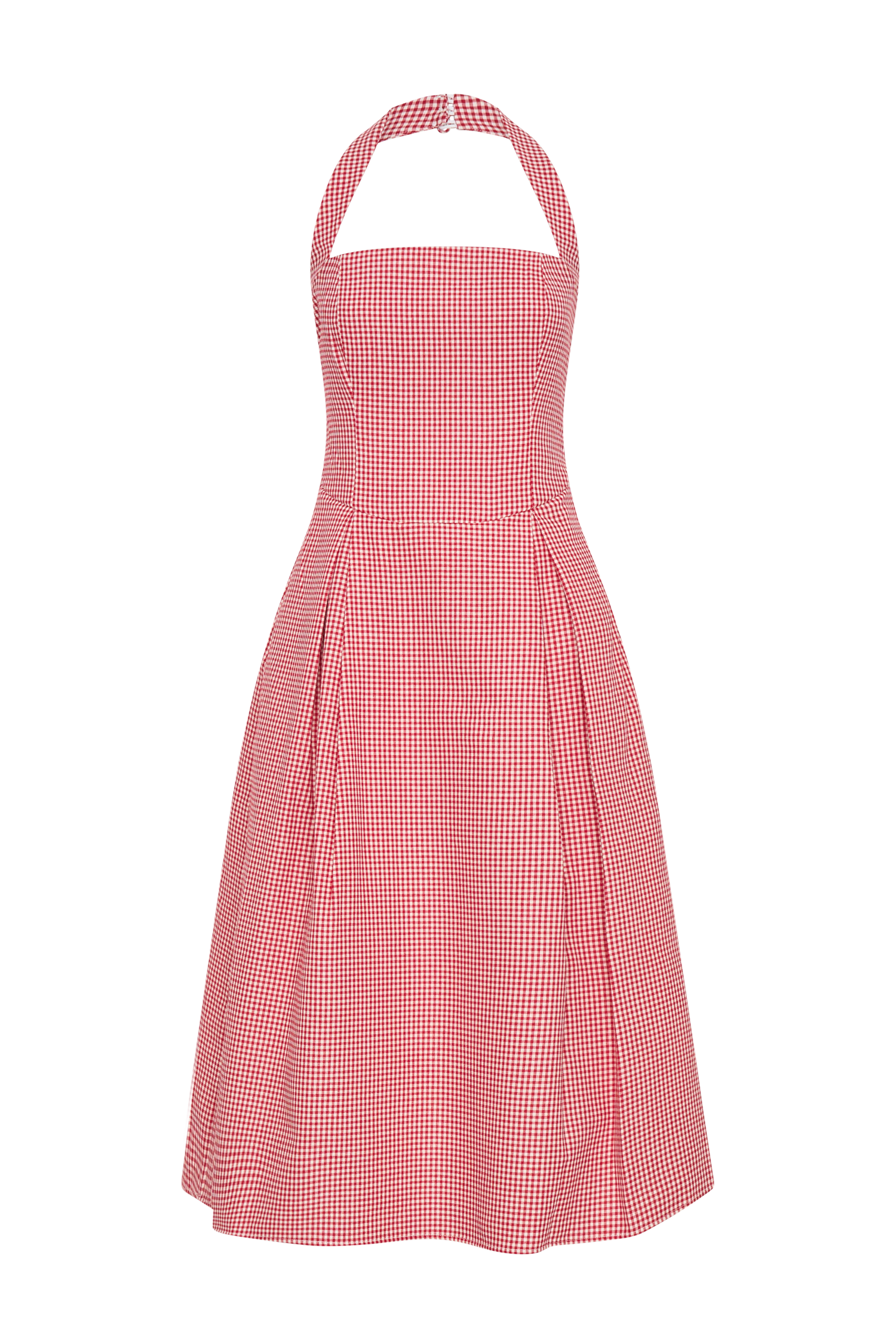 Juana Halter Midi Dress in Red Gingham – Chic&Drifts