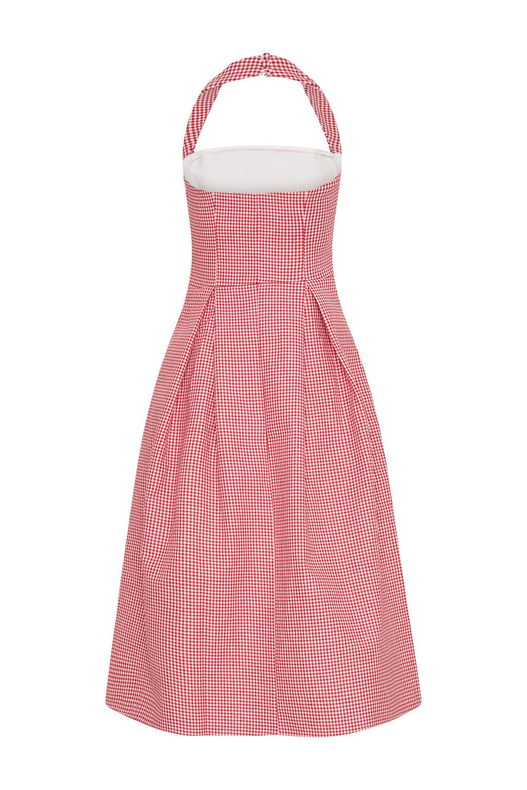 Juana Halter Midi Dress in Red Gingham – Chic&Drifts