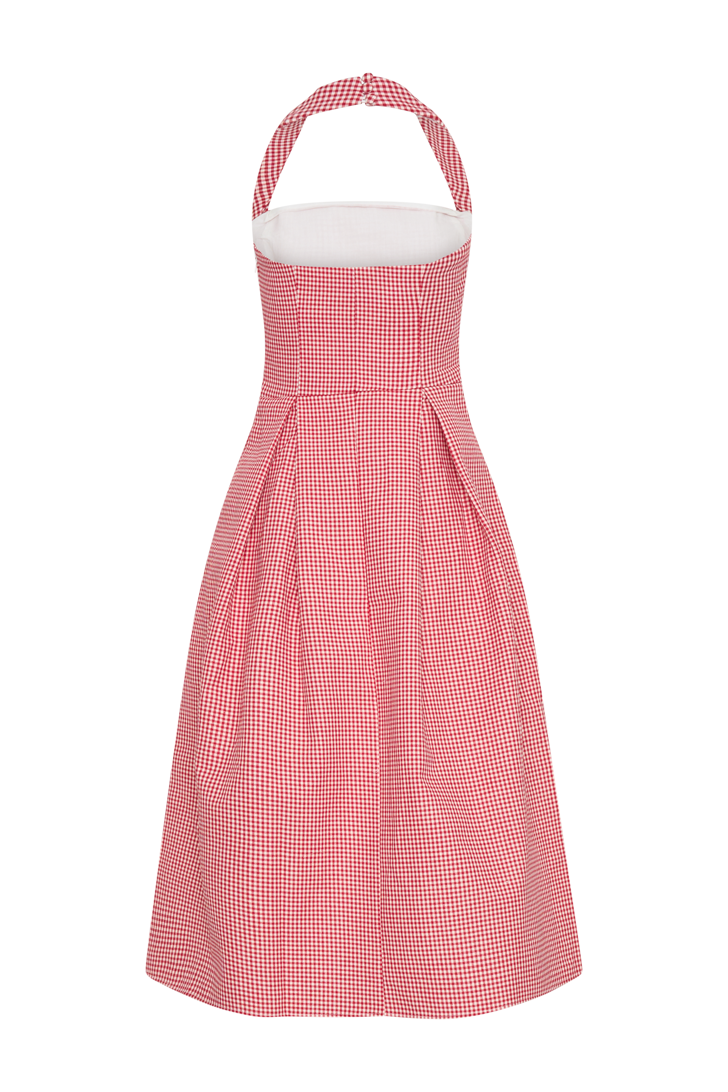 Juana Halter Midi Dress in Red Gingham – Chic&Drifts