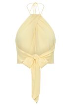 Juliana Cupro Halter Sleeveless Top in Butter – Chic&Drifts