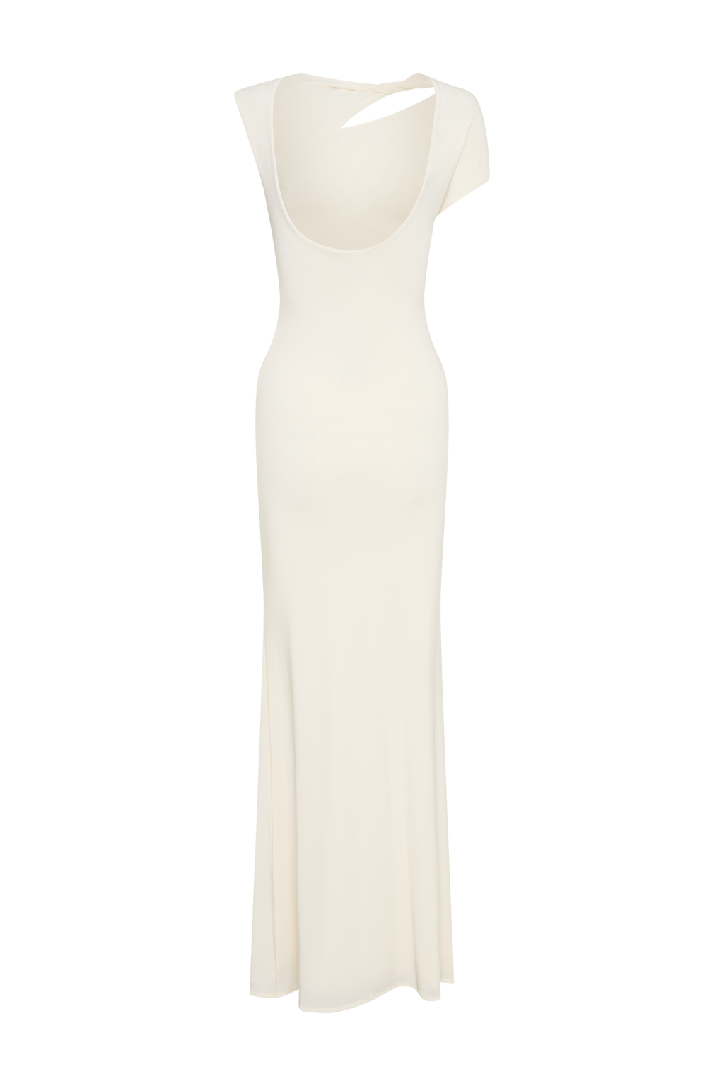 Kaida Slinky Maxi Dress With Hardware in Ivory – Chic&Drifts