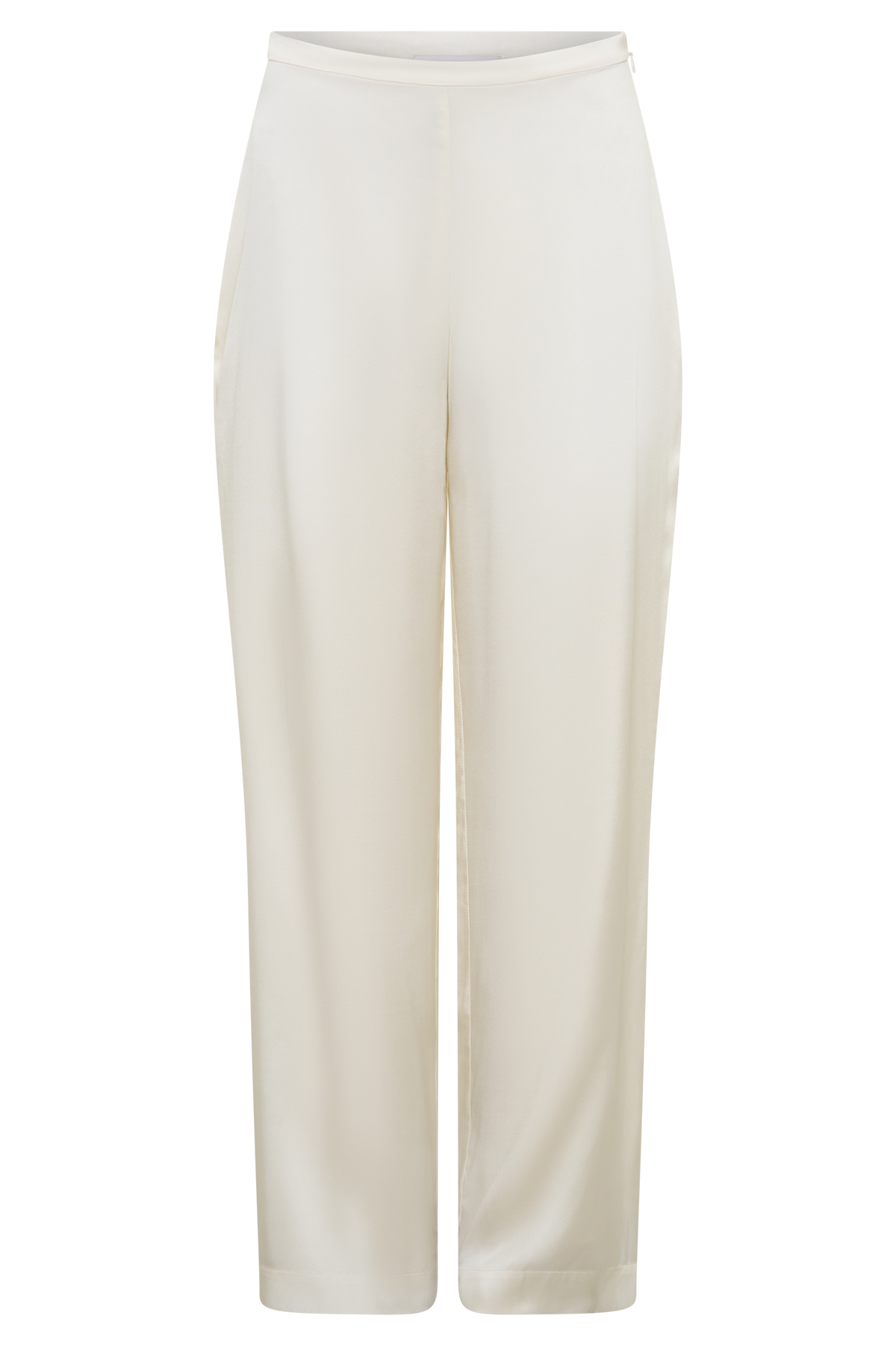 Kayla Silk Blend Straight Leg Trousers