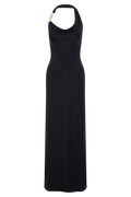 Khanh Slinky Halter Maxi Dress in Black – Chic&Drifts
