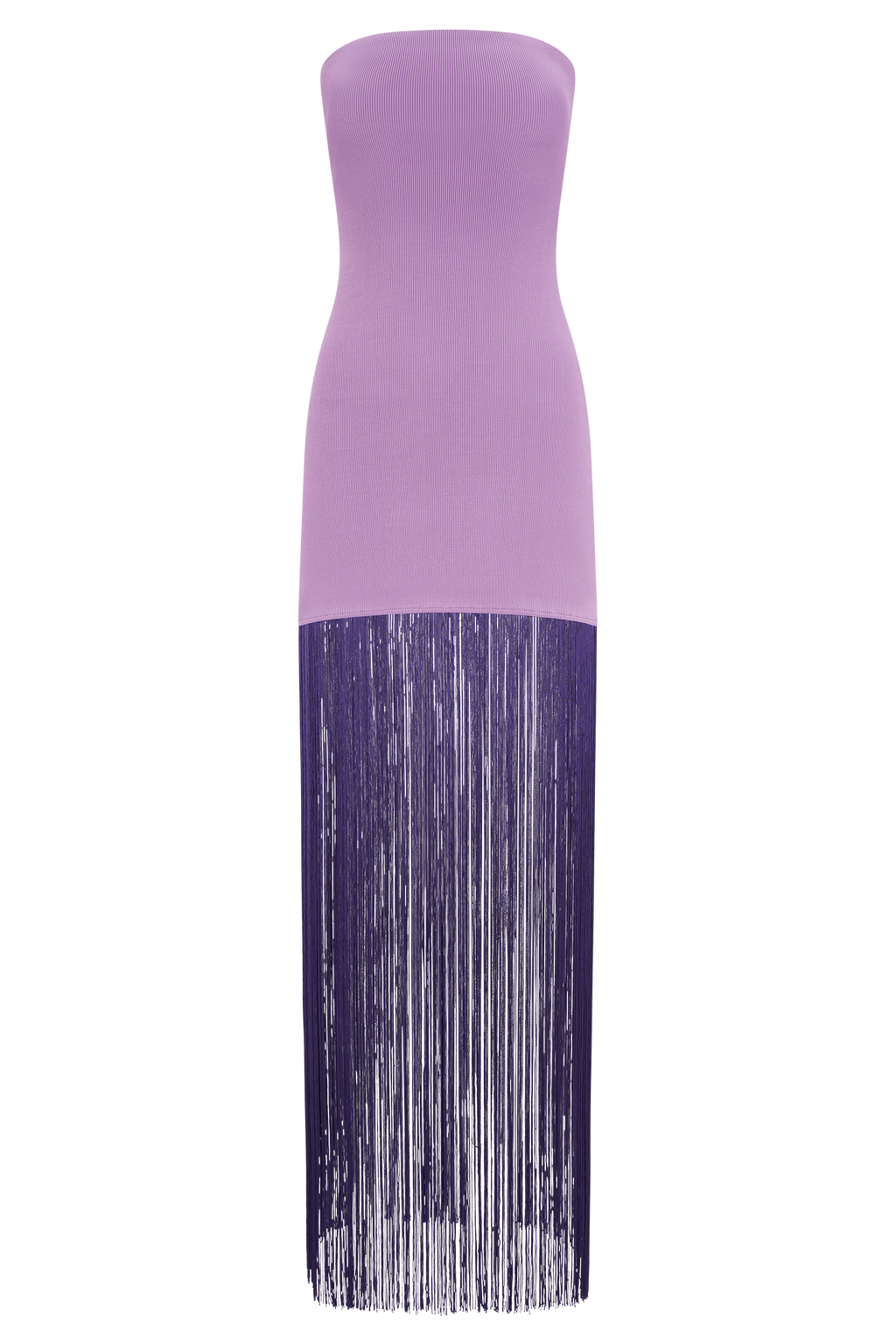 Koah Fringe Bandage Knit Maxi Dress in Purple – Chic&Drifts