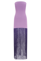 Koah Fringe Bandage Knit Maxi Dress in Purple – Chic&Drifts