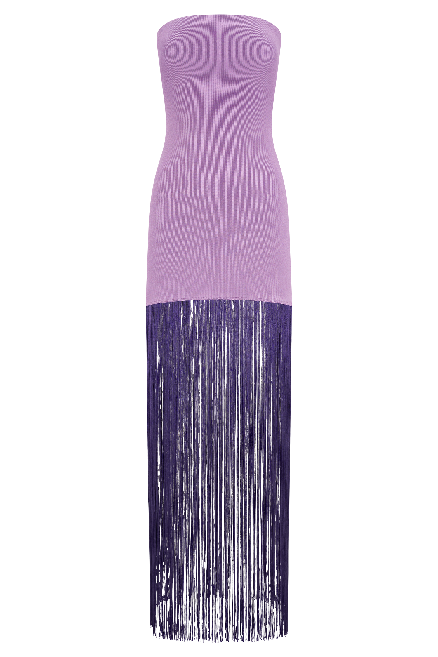 Koah Fringe Bandage Knit Maxi Dress in Purple – Chic&Drifts