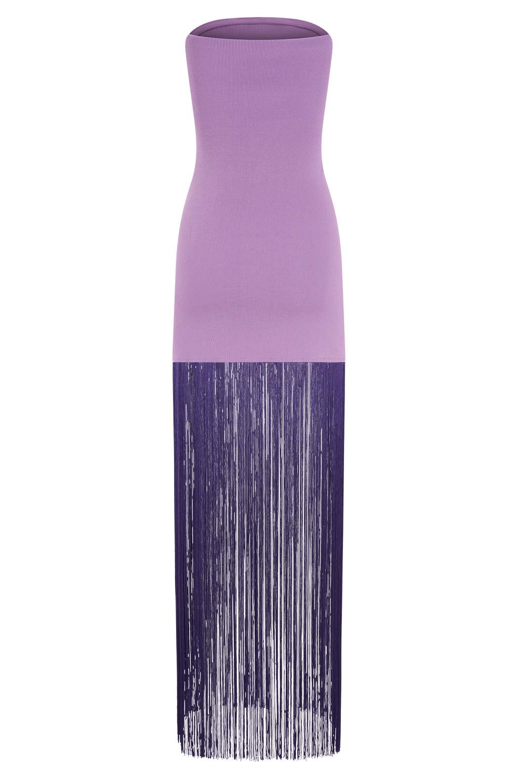 Koah Fringe Bandage Knit Maxi Dress in Purple – Chic&Drifts