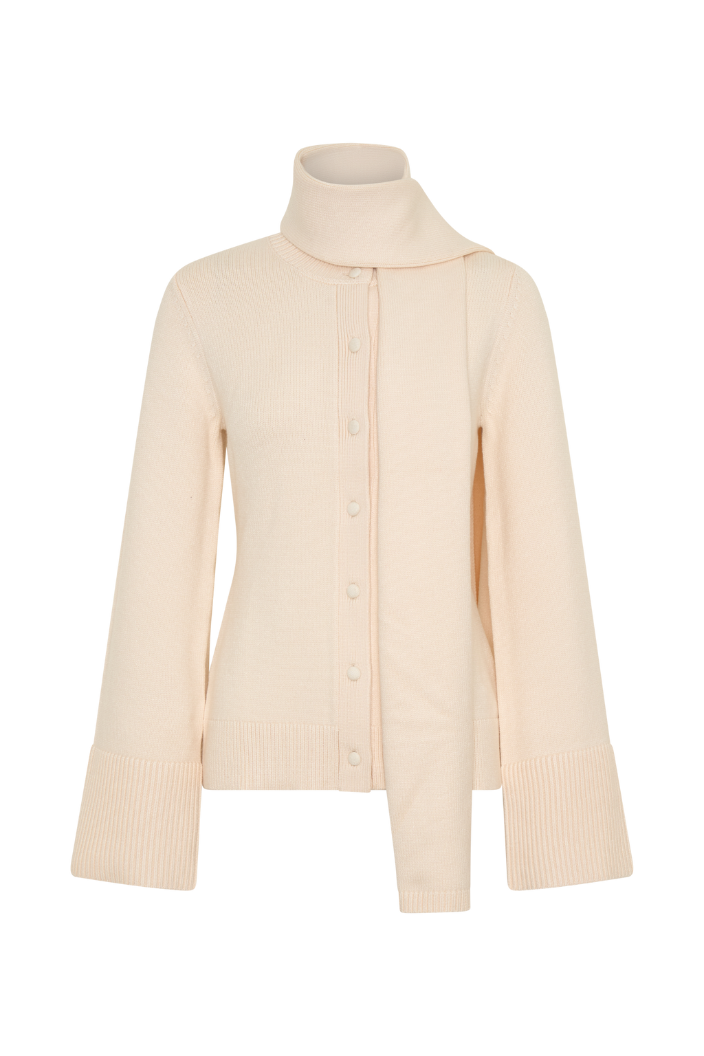 Lara Knit Cardigan With Scarf in Ivory – Chic&Drifts
