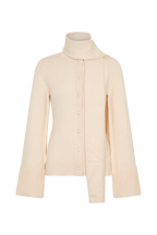 Lara Knit Cardigan With Scarf in Ivory – Chic&Drifts