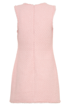 Lea Tweed Sleeveless Mini Dress in Baby Pink – Chic&Drifts