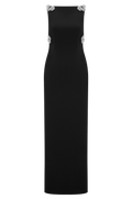 Lorde Embellished Crepe Maxi Dress in Black – Chic&Drifts