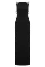 Lorde Embellished Crepe Maxi Dress in Black – Chic&Drifts