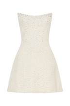 Lorrie Tweed Corset Mini Dress in White – Chic&Drifts