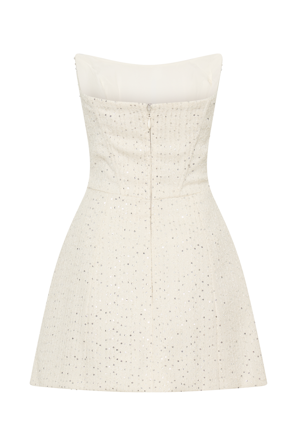 Lorrie Tweed Corset Mini Dress in White – Chic&Drifts